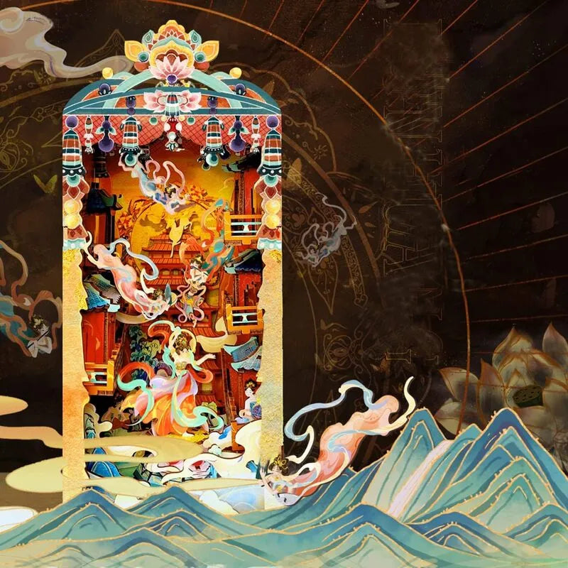 Kit de Book Nook de la Danza de Dunhuang