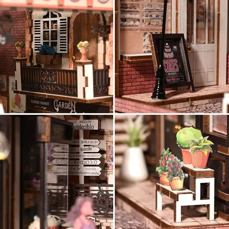 Kit de Book Nook Flores Europeas