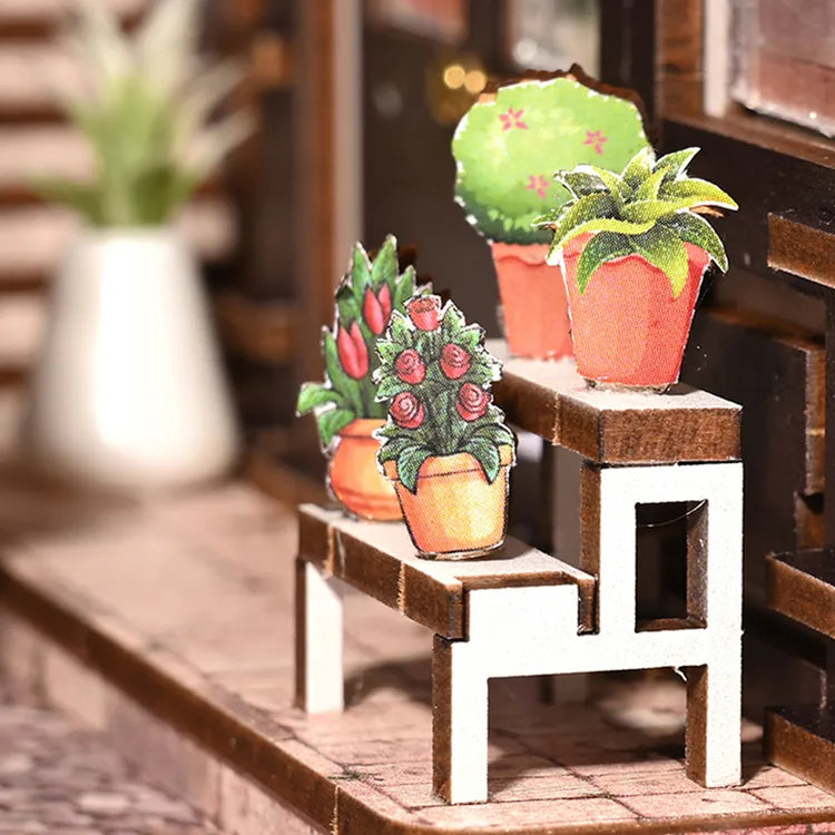 Kit de Book Nook Flores Europeas
