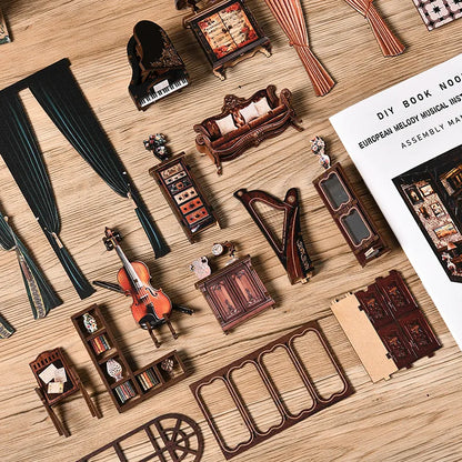 Book Nook - Caja de melodías europea