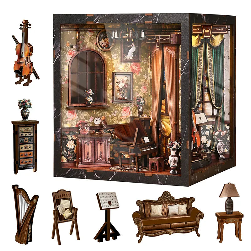 Kit de Book Nook de la Caja de Melodías Europea