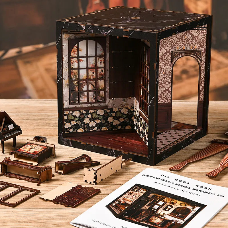 Kit de Book Nook de la Caja de Melodías Europea