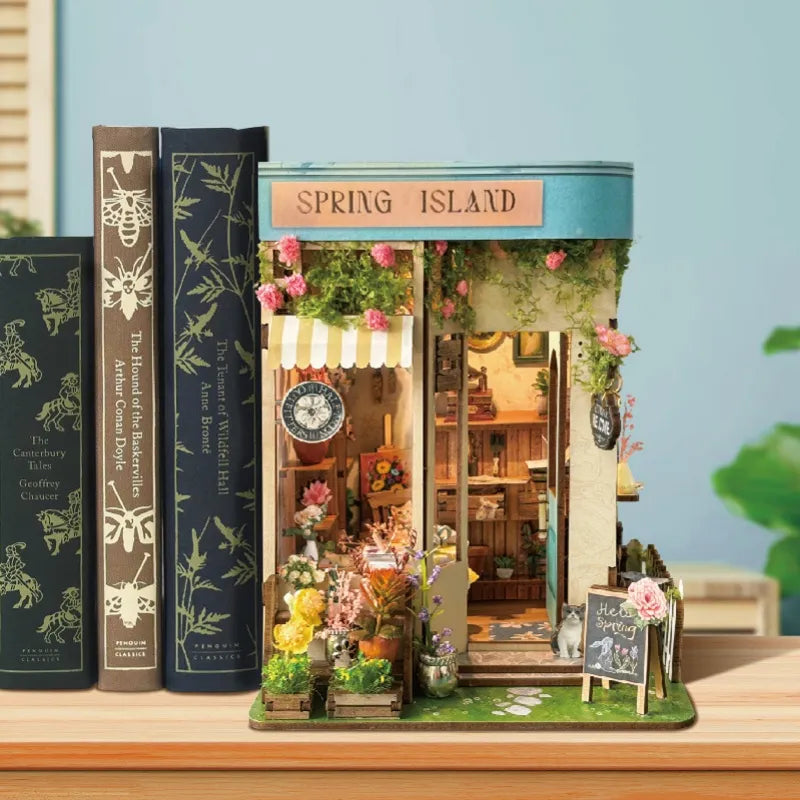 Kit de Book Nook Floristería en Spring Island