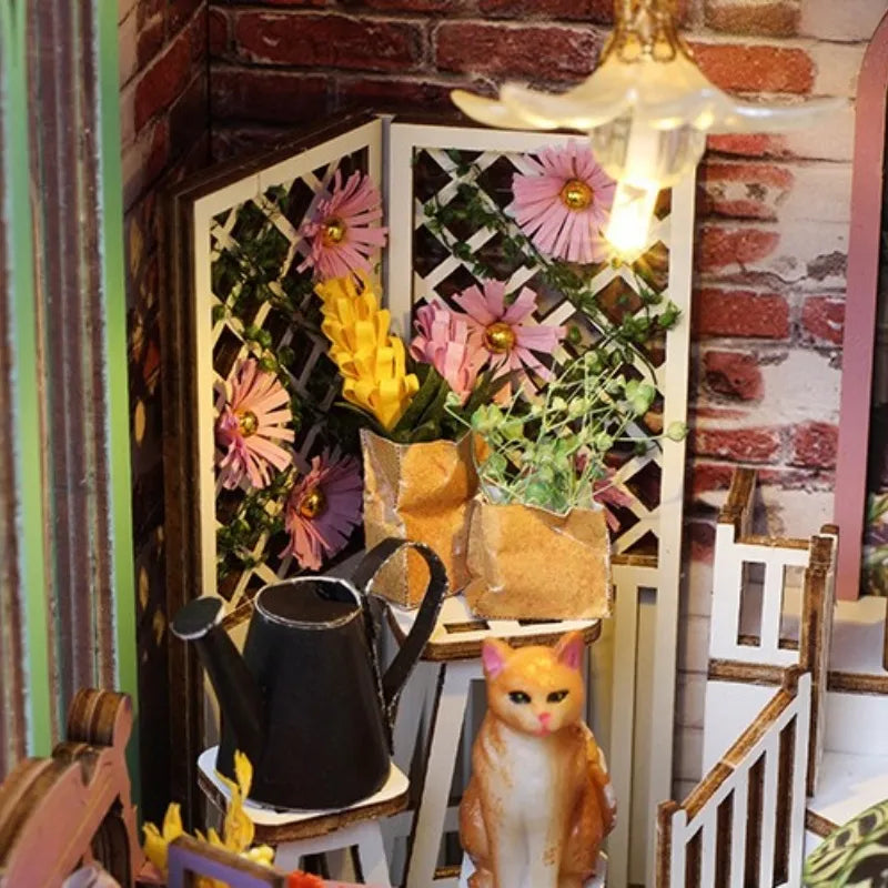 Kit de Book Nook Casa de Flores