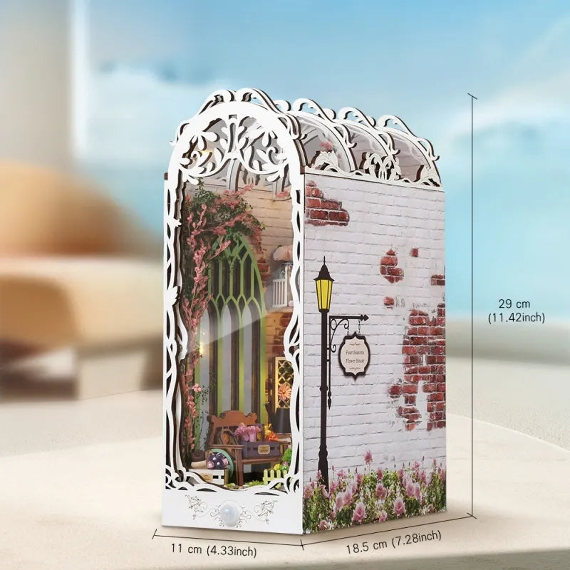 Kit de Book Nook Casa de Flores