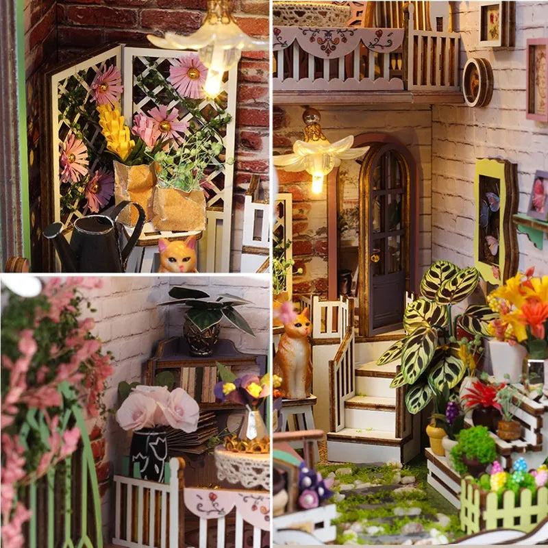Kit de Book Nook Casa de Flores