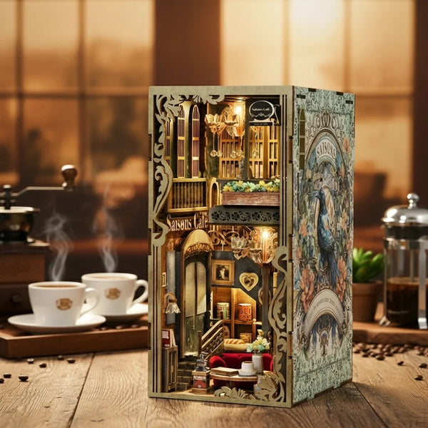 Kit de Book Nook «Cafetería de las cuatro estaciones»
