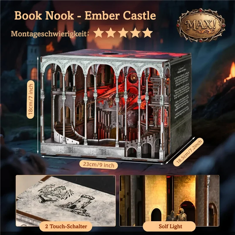 Kit de Book Nook Castillo de Ceniza