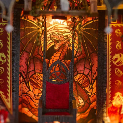 Book Nook Fourth Wing - Espiral del Wyrm