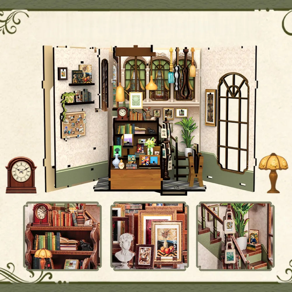 Kit de Book Nook de Librería Gallery
