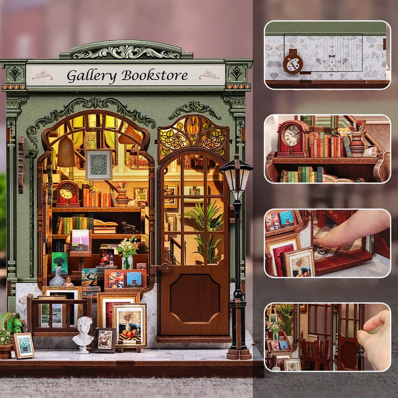 Kit de Book Nook de Librería Gallery