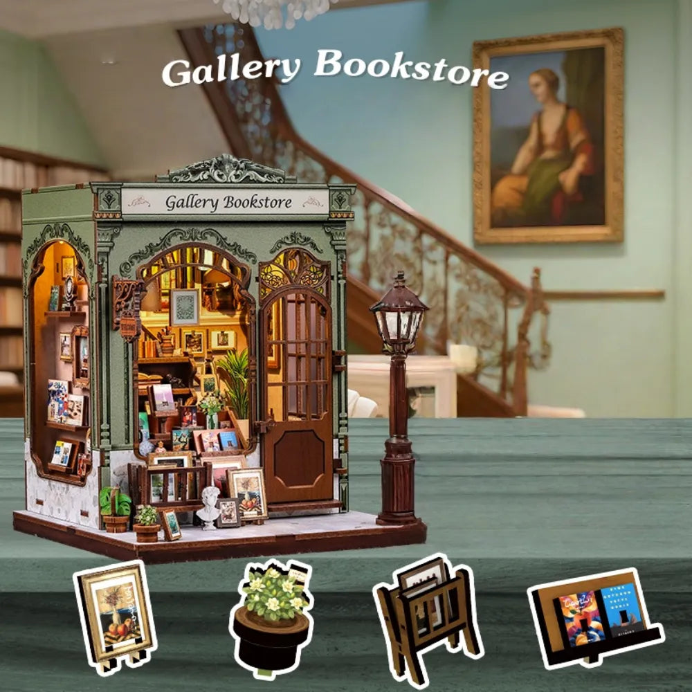 Kit de Book Nook de Librería Gallery