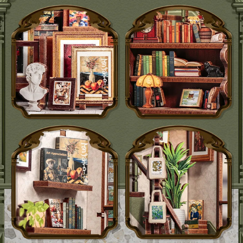 Kit de Book Nook de Librería Gallery