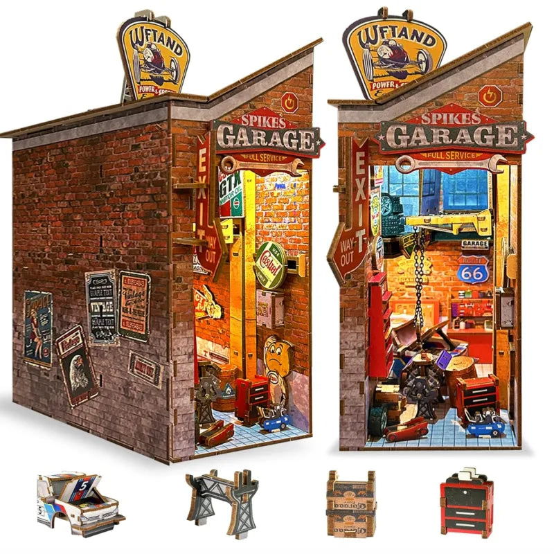 Build a miniature garage at work