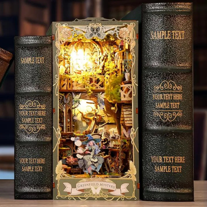 Kit de Book Nook de Bosque Encantado Verde