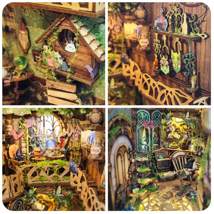 Kit de Book Nook de Bosque Encantado Verde