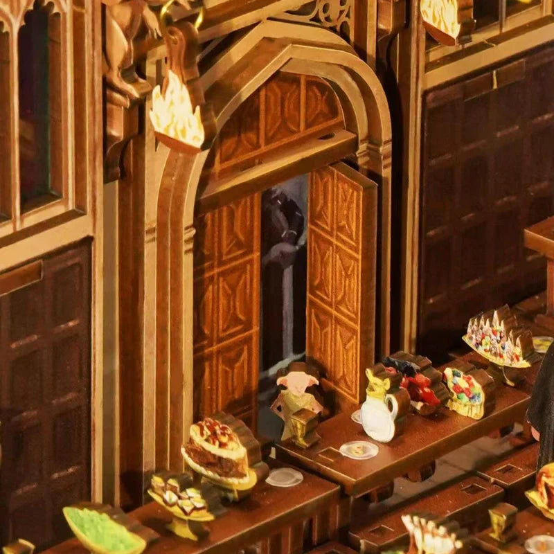 Kit de Book Nook del Gran Comedor de Hogwarts de Harry Potter