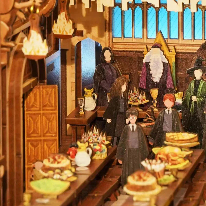 Kit de Book Nook del Gran Comedor de Hogwarts de Harry Potter