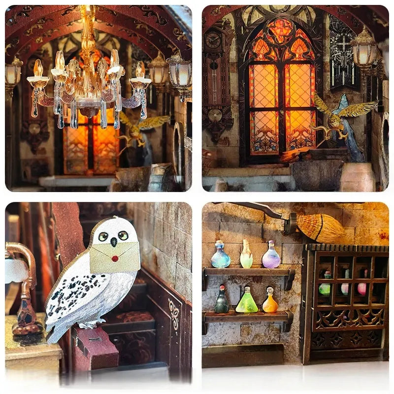 Build a hidden magical library
