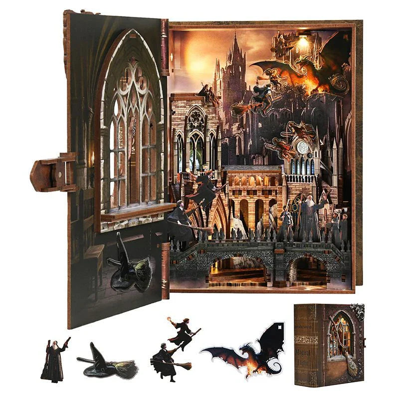 Introduction to Magical Flight book nook kit – detail view 9