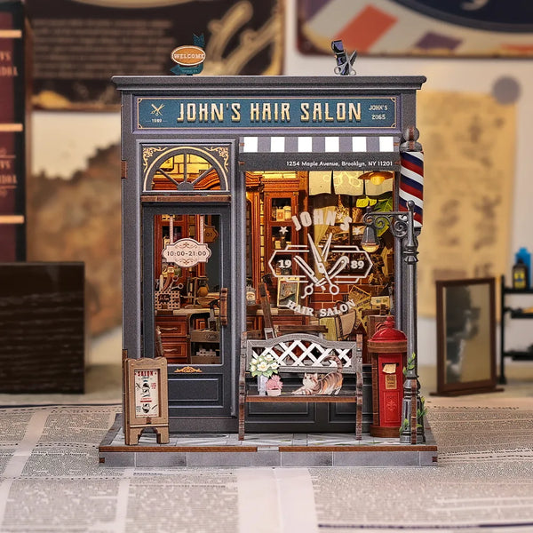 Kit de Book Nook de la peluquería de John