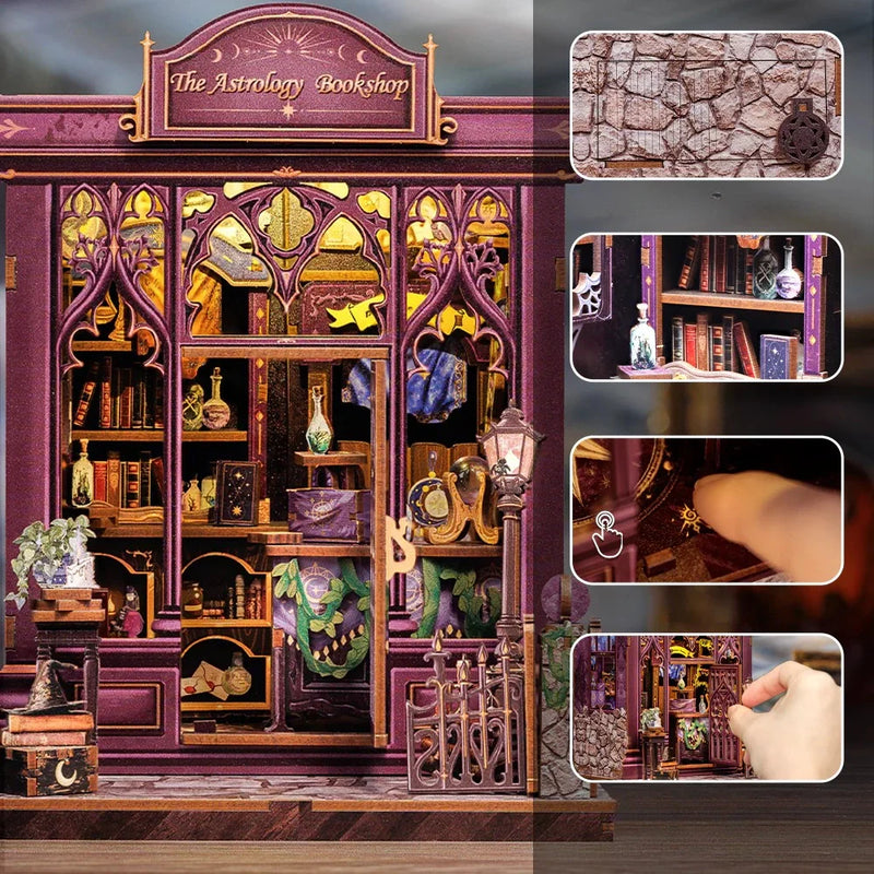 Kit de Book Nook de la librería de astrología