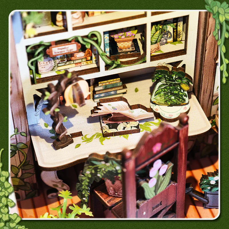 Kit de Book Nook de Librería Green Life