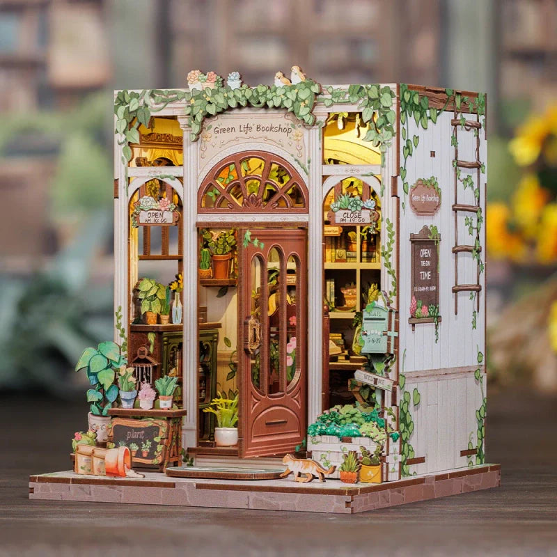 Kit de Book Nook de Librería Green Life