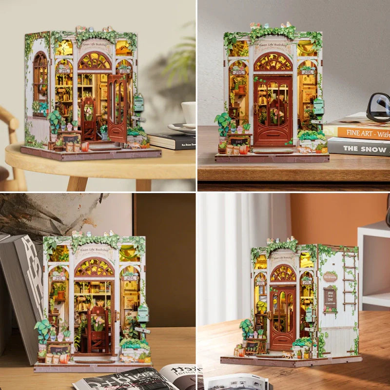 Kit de Book Nook de Librería Green Life