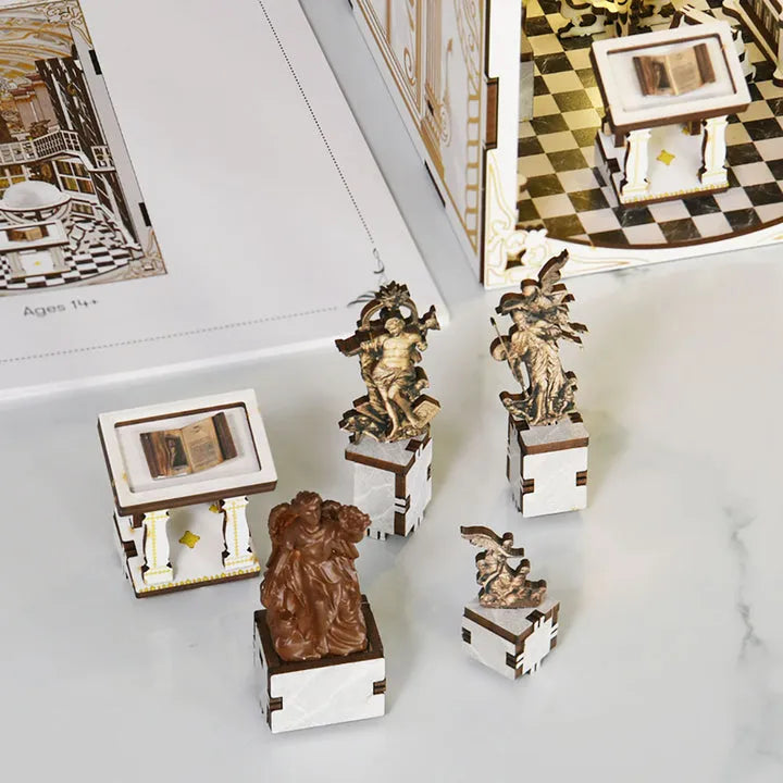 Kit de Book Nook «Biblioteca de los Dioses»