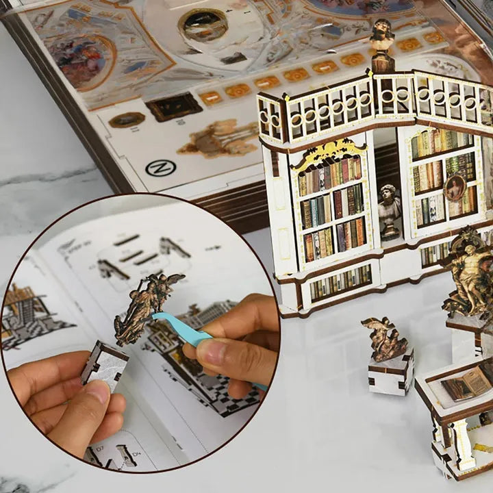 Kit de Book Nook «Biblioteca de los Dioses»