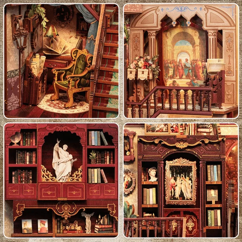 Kit de Book Nook «Biblioteca de la sabiduría»