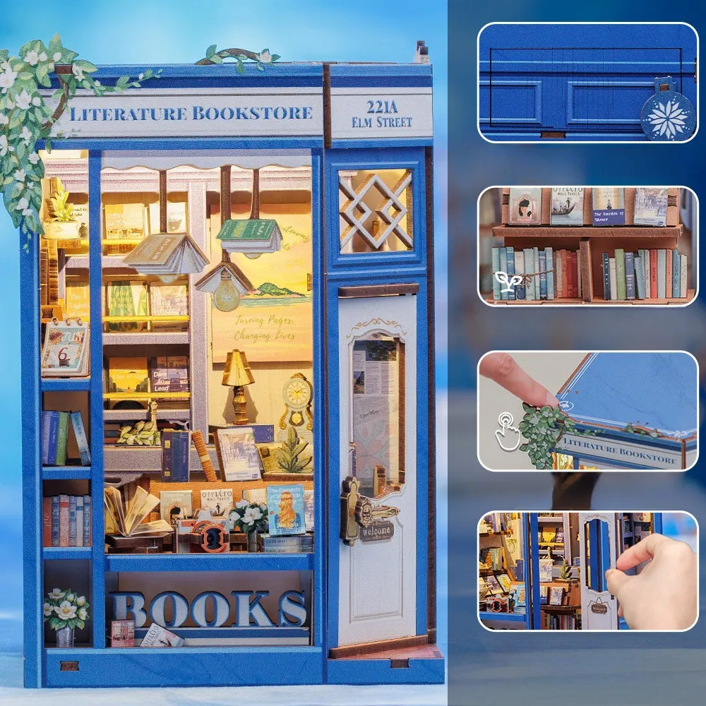 Kit de Book Nook de Librería Literaria