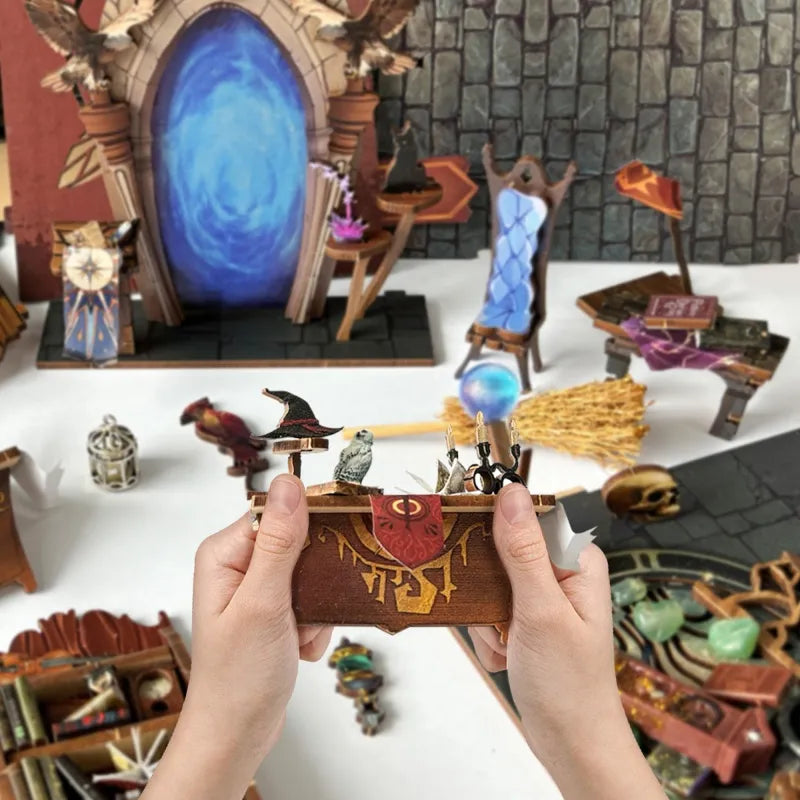 Kit de Book Nook Academia de Magia