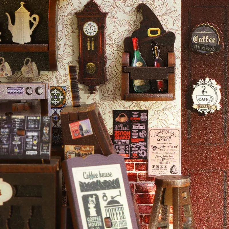 Kit de Book Nook de Cafetería Mágica