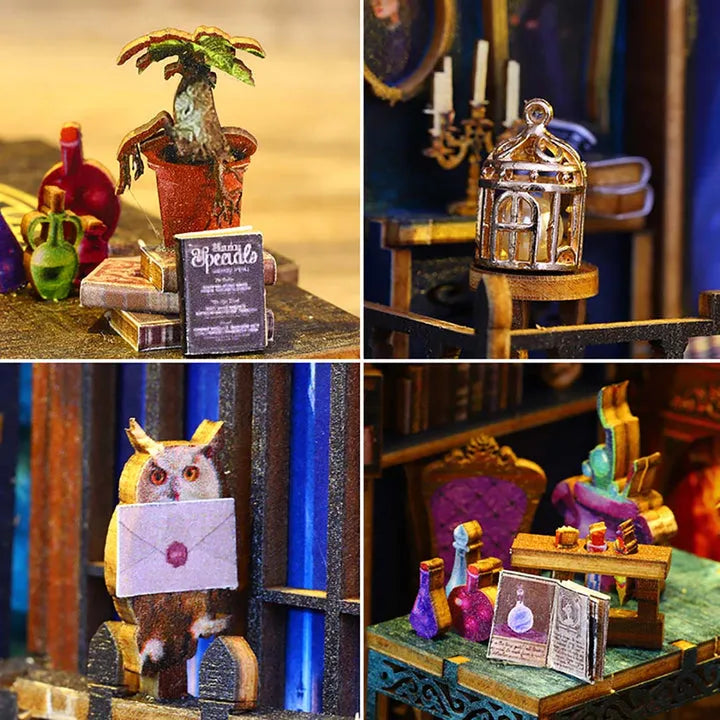 Kit de Book Nook de Mercado Mágico