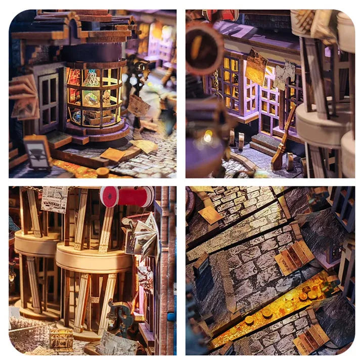 Kit de Book Nook Callejón de la Noche Mágica