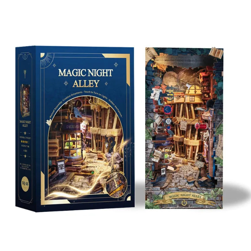 Kit de Book Nook Callejón de la Noche Mágica