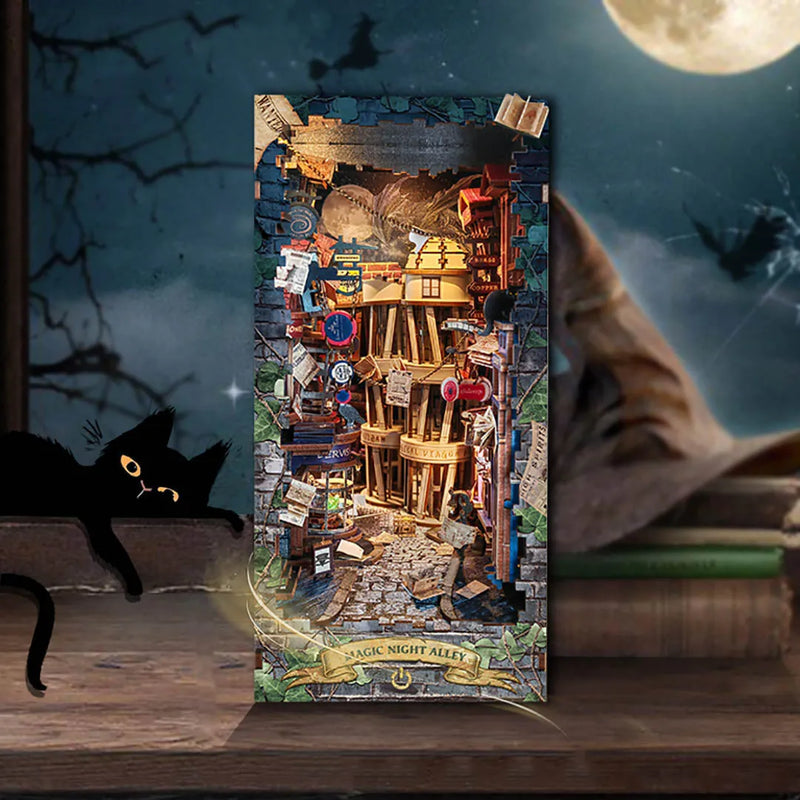 Kit de Book Nook Callejón de la Noche Mágica