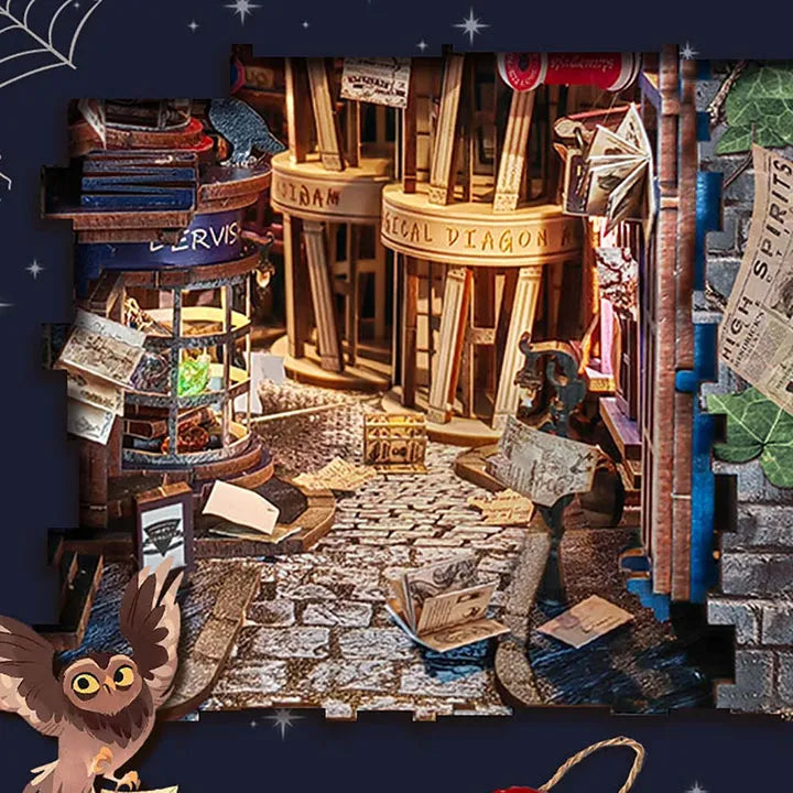 Kit de Book Nook Callejón de la Noche Mágica