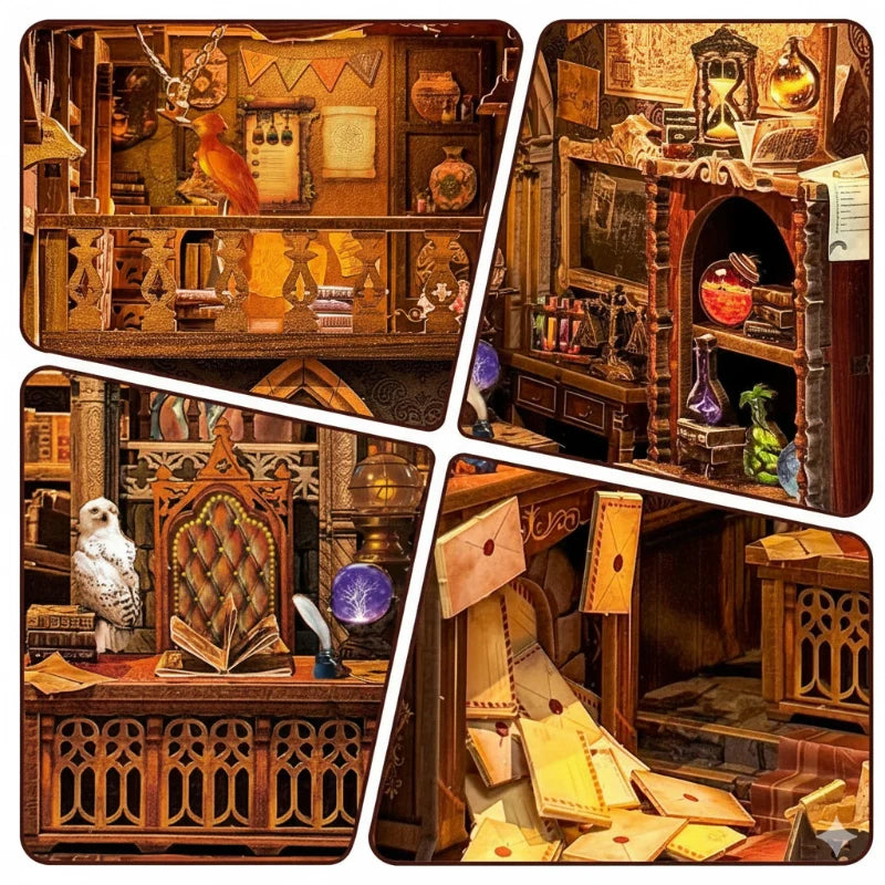 Kit de Book Nook de Oficina Mágica