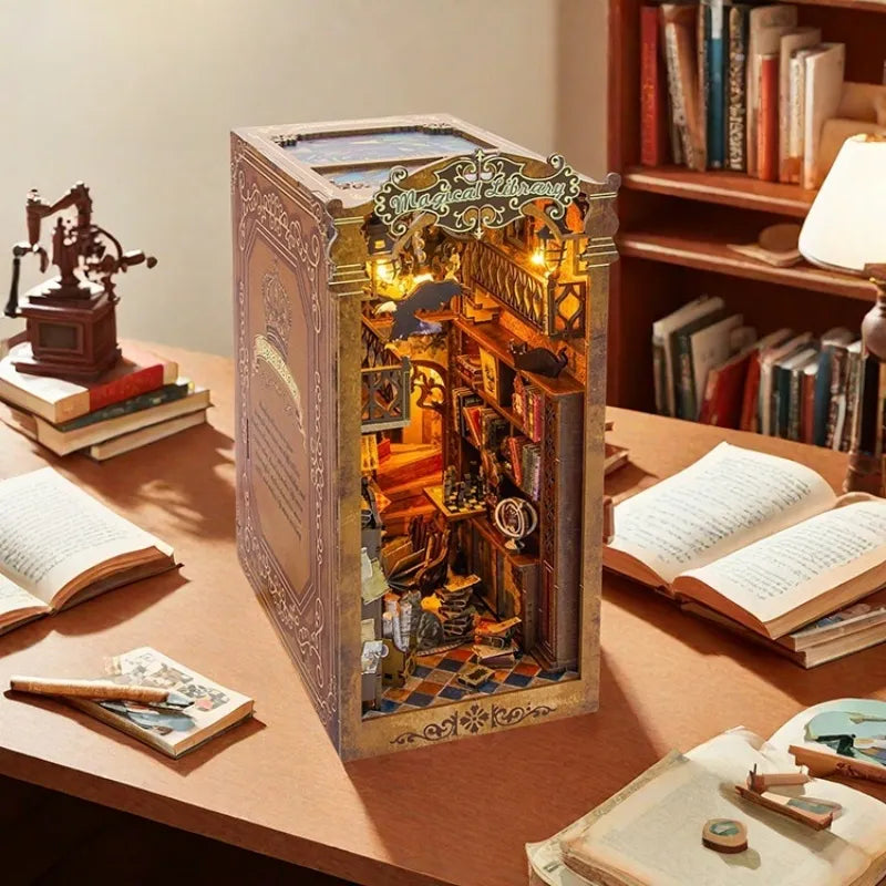 Kit de Book Nook de Biblioteca Mágica