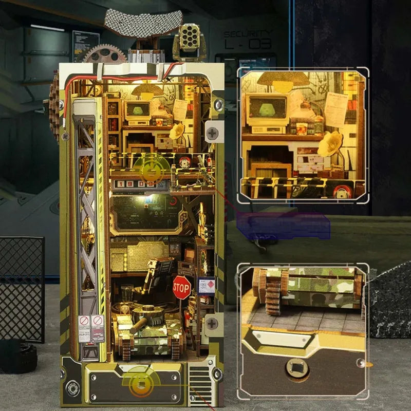 Kit de Book Nook de Base Militar