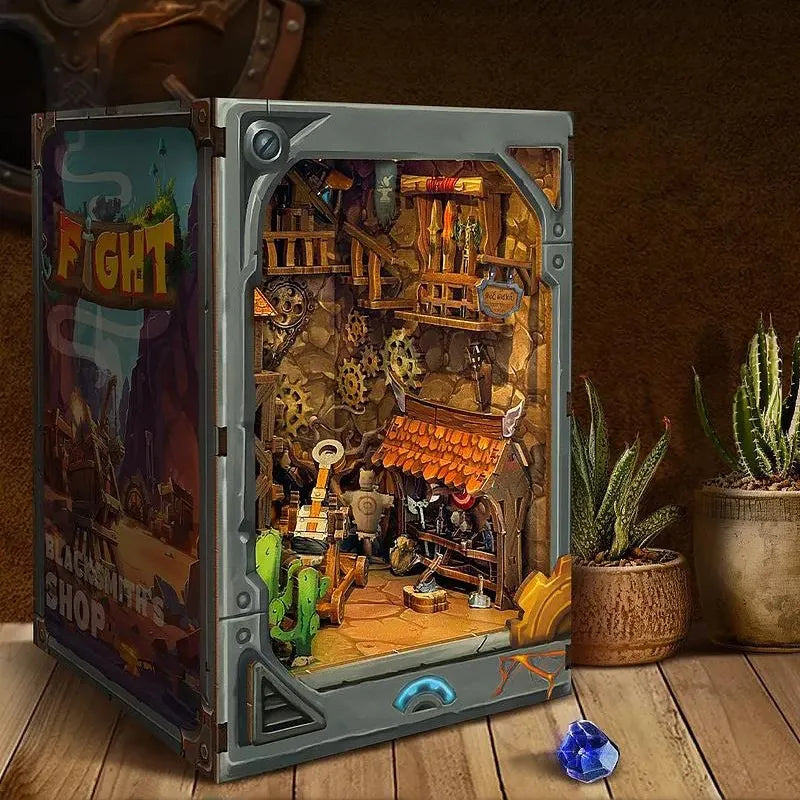 Kit de Book Nook Fortaleza de la Zona de Minería