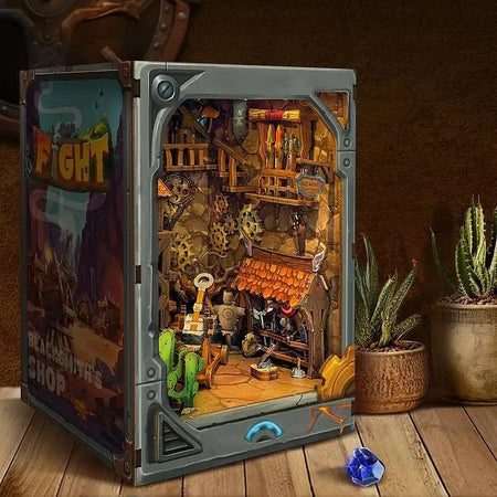 Kit de Book Nook Fortaleza de la Zona de Minería