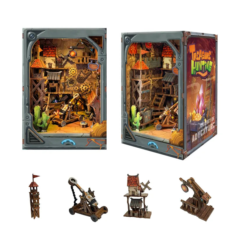 Kit de Book Nook Fortaleza de la Zona de Minería