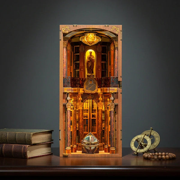 Kit de Book Nook de Biblioteca de Monasterio