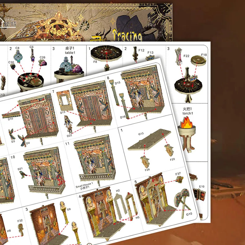 Kit de Book Nook Egipto Misterioso