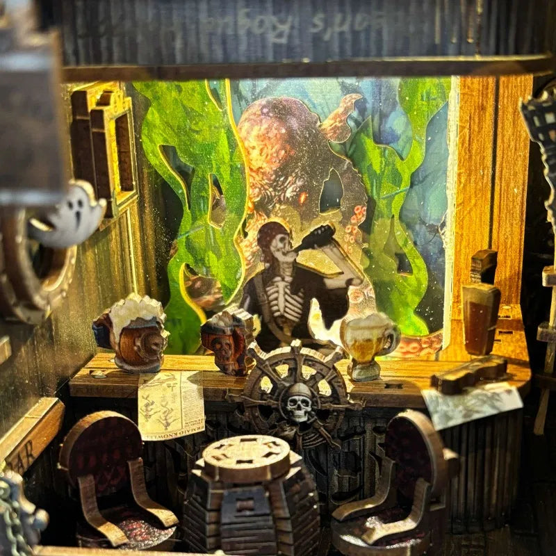 Kit de Book Nook «Barco fantasma del Nuevo Mundo»