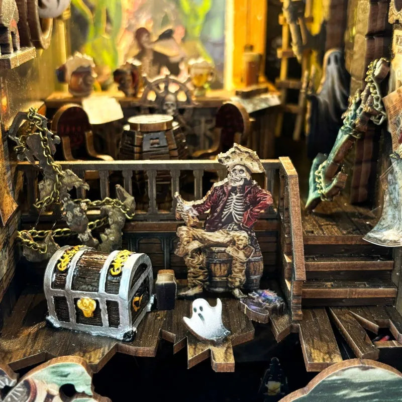 Kit de Book Nook «Barco fantasma del Nuevo Mundo»